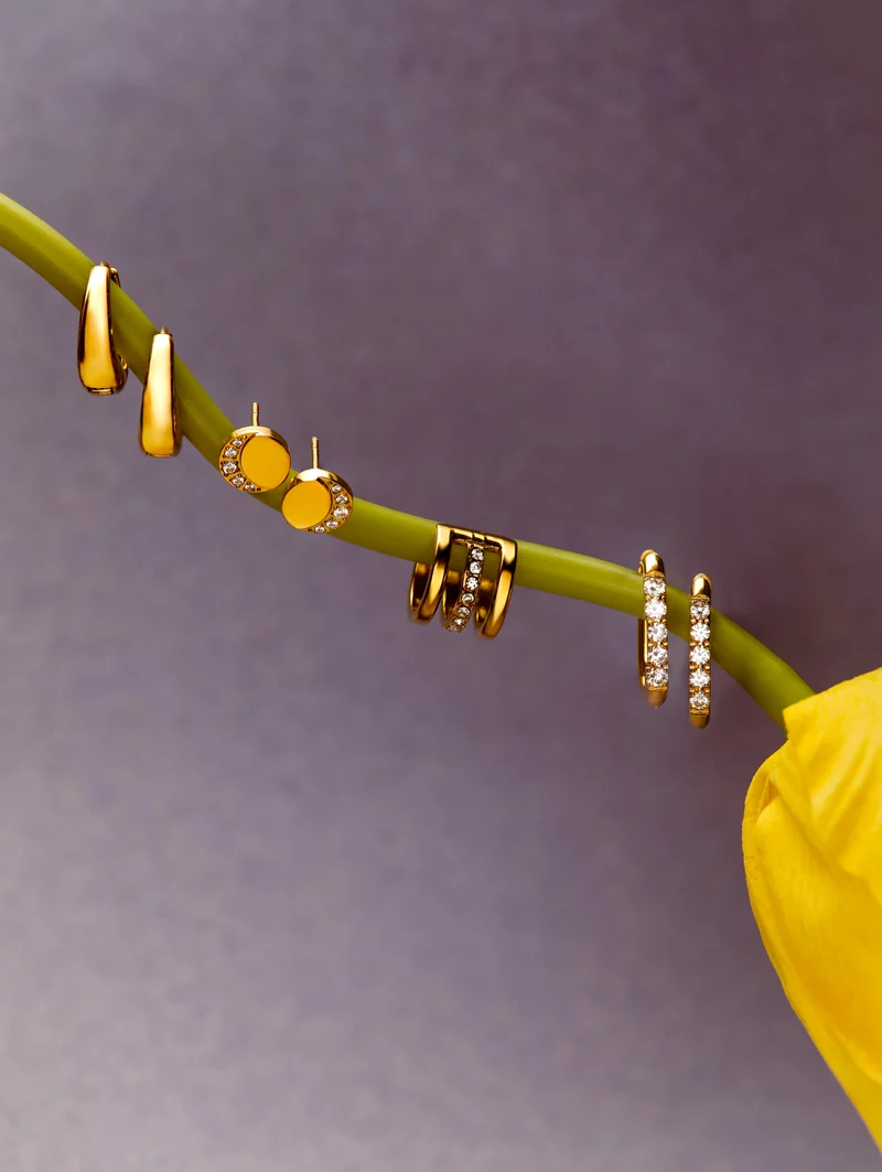 Moon Phase Trio Brilliant Earcuff