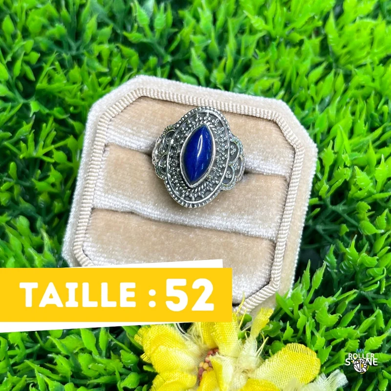 925 Silberring Lapislazuli #189