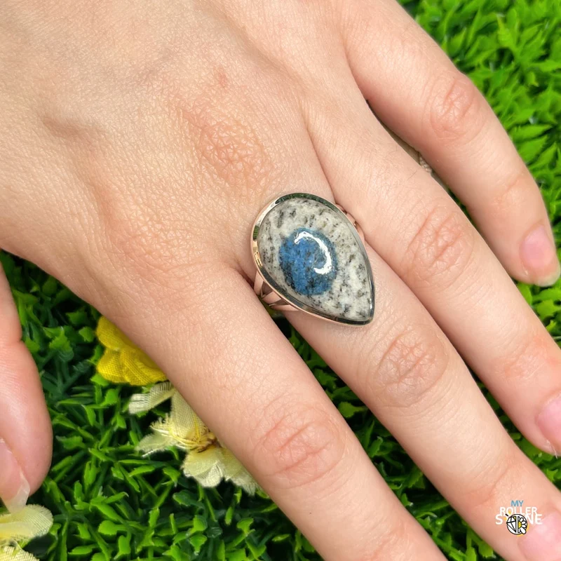 925 Silber Ring Jaspis K2 #6