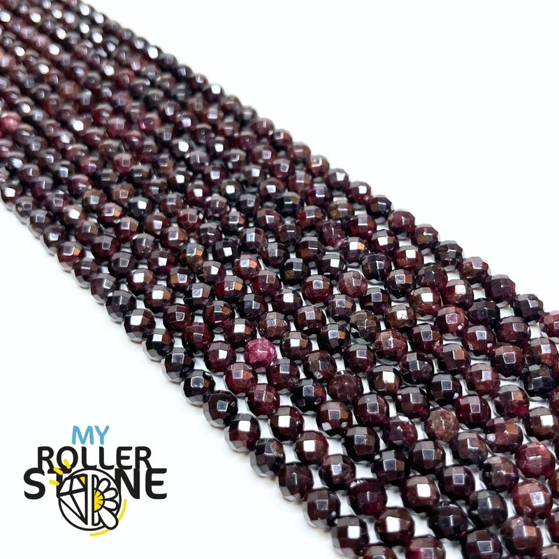 AB Granat facettierte Perle