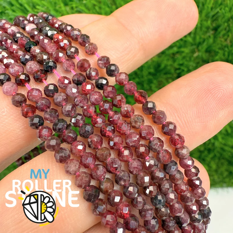 AB Granat facettierte Perle