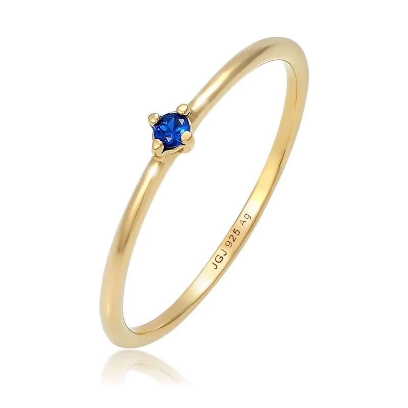 Solitär-Ring | Saphir ( Blau )