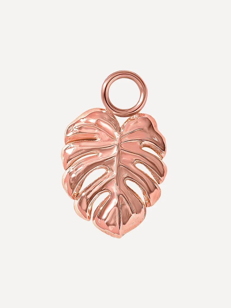11,5x10mm Monstera Leaf Ohrring-Charm