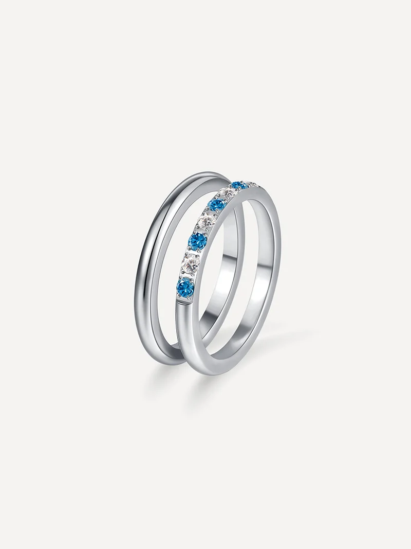 Sea and Sky Horizon Duo Ring