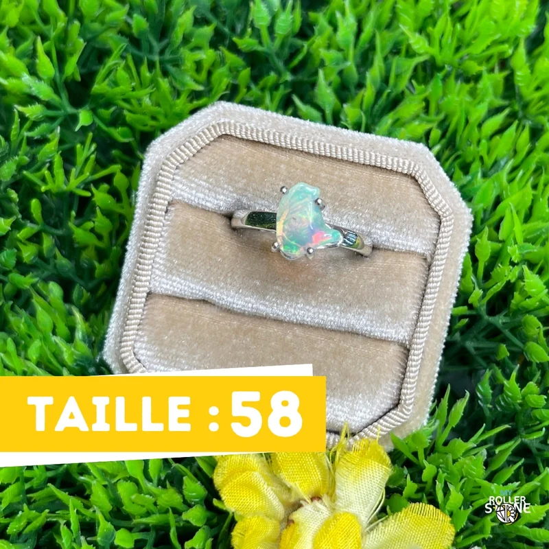Äthiopischer Opal-Silberring #292