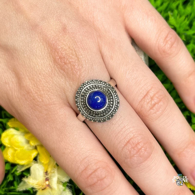 925 Silberring Lapislazuli #224