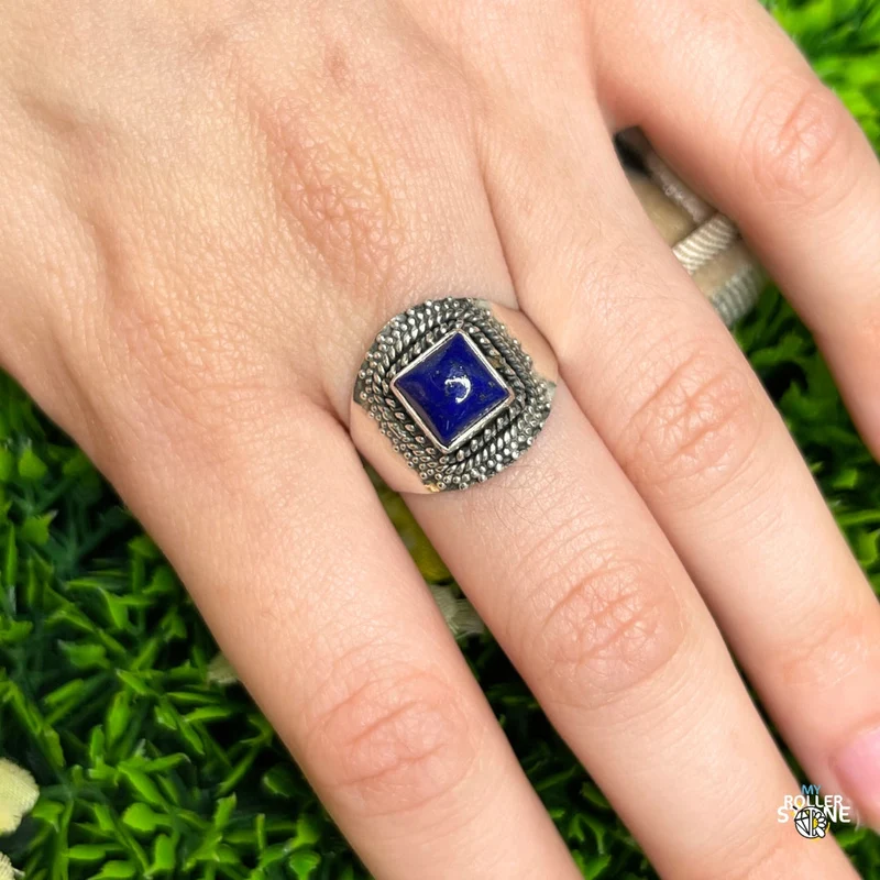 925 Silberring Lapislazuli #212