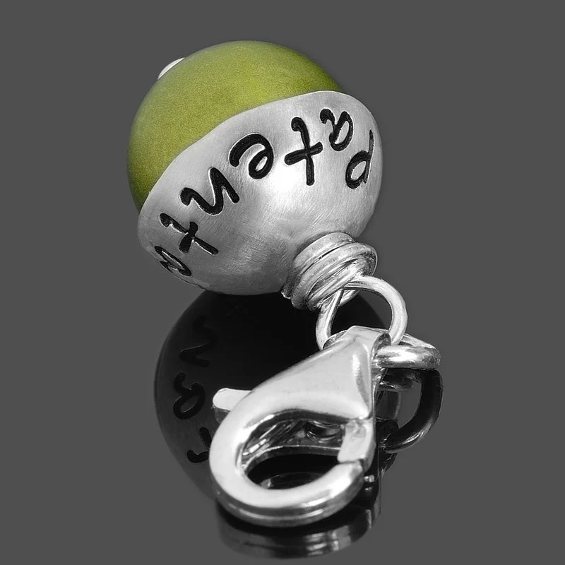 PERLE MIT GRAVUR, GESCHENK PATENTANTE, ANHÄNGER MIT NAMEN