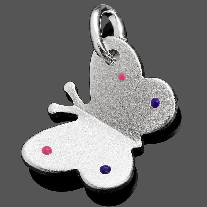 SCHMETTERLING KETTENANHÄNGER, CHARM 925 SILBER, KINDERSCHMUCK