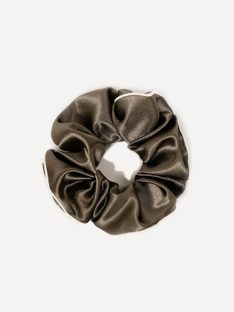 Olive Charm Scrunchie