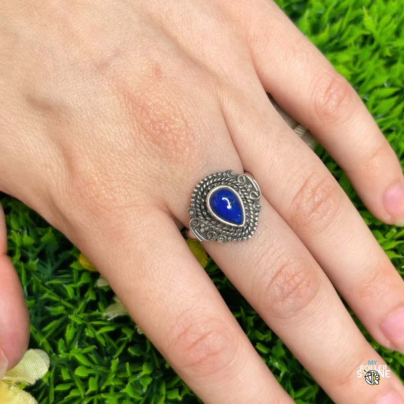 925 Silberring Lapislazuli #191