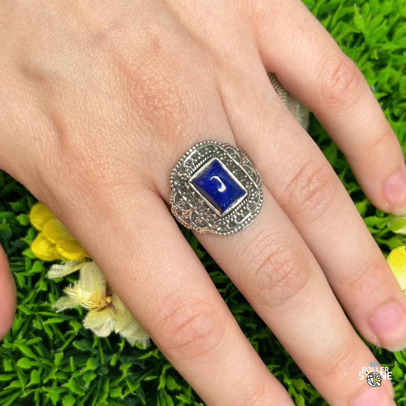 925 Silberring Lapislazuli #193