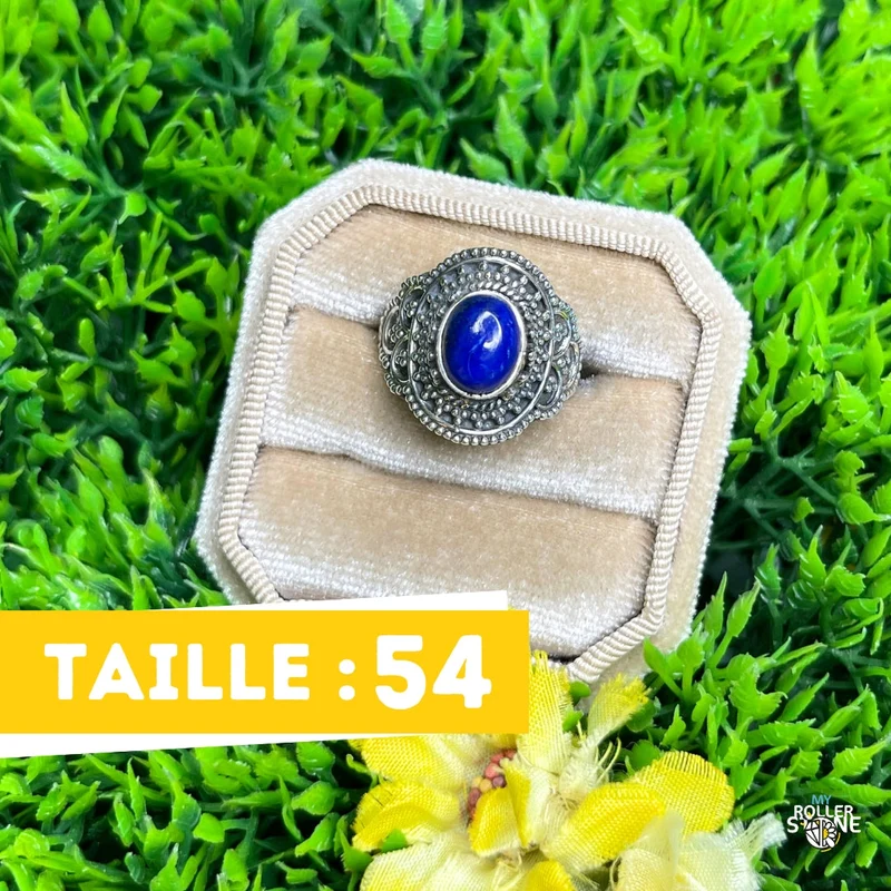 925 Silberring Lapislazuli #196