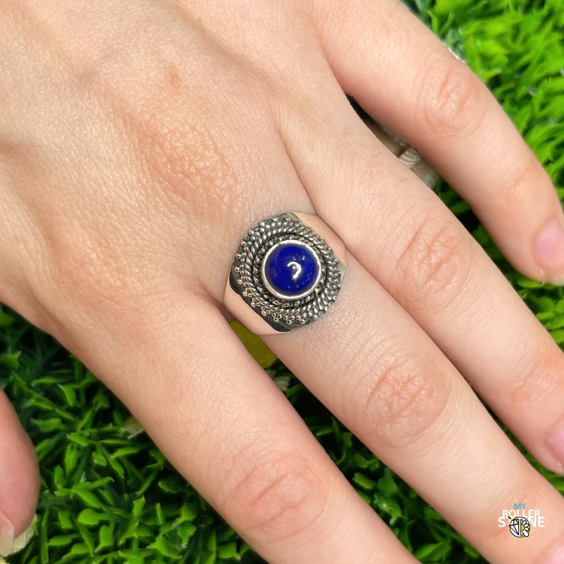 925 Silberring Lapislazuli #199