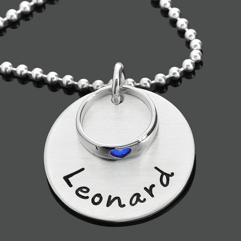 TAUFRING KETTE MIT GRAVUR, NAMENSKETTE ZUR TAUFE, TAUFGESCHENK
