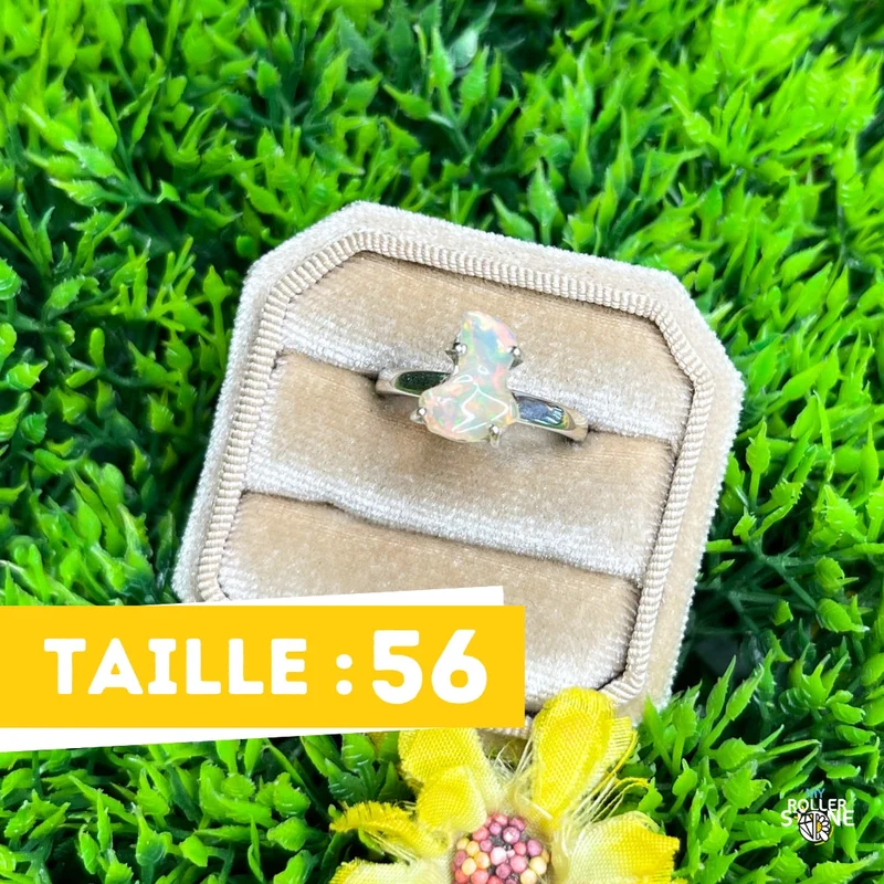 Äthiopischer Opal-Silberring #297