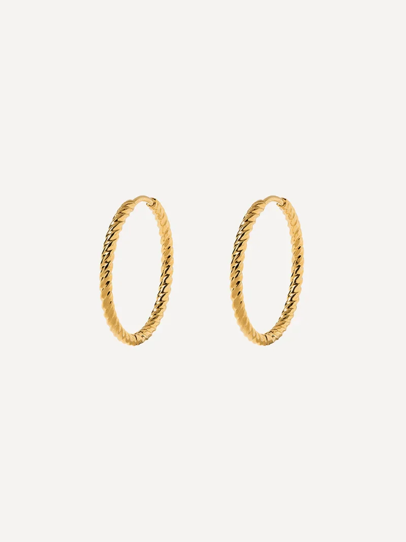 23mm Modern Twist Medium Ohrringe
