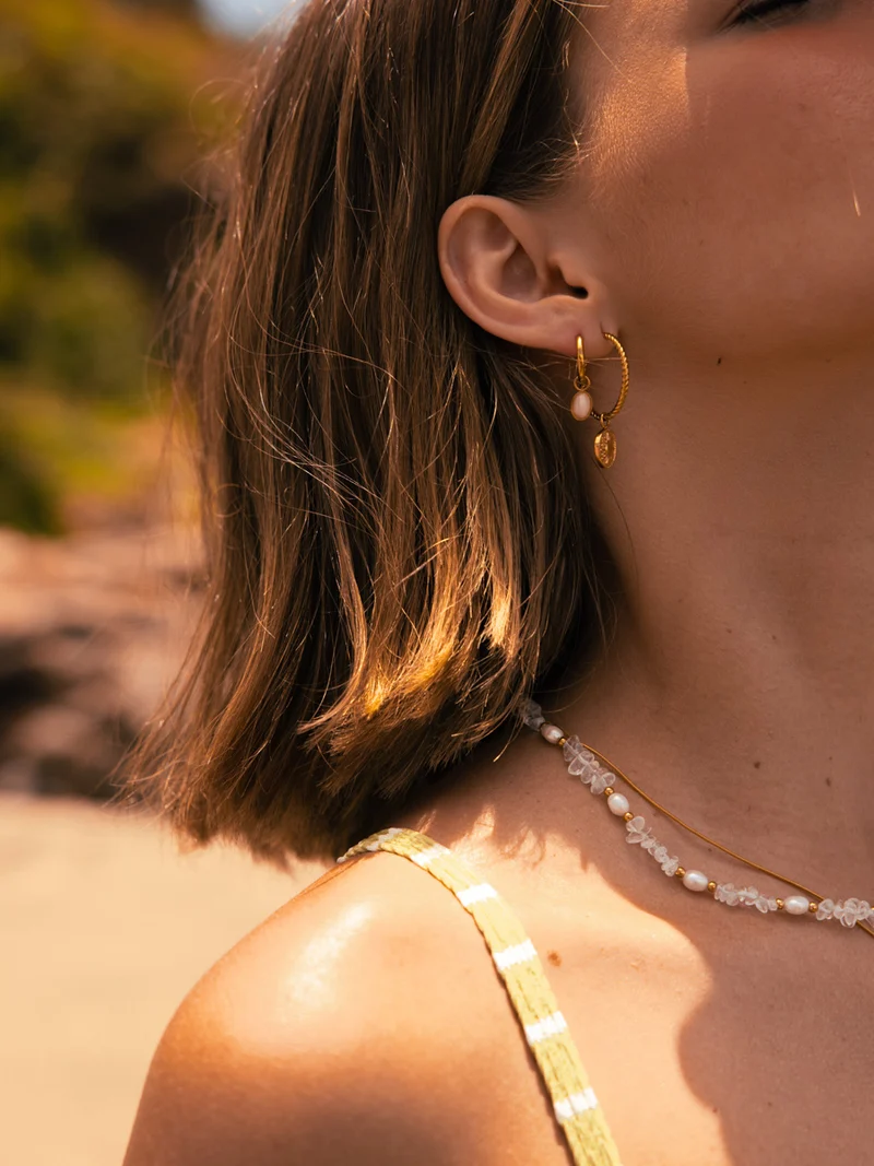 Large Hoops & Ohrring-Charms Bundle