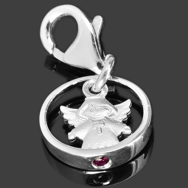 TAUFSCHMUCK MIT ENGEL TAUFRING 925 SILBER SCHUTZENGEL CHARM SCHMUCK TAUFE