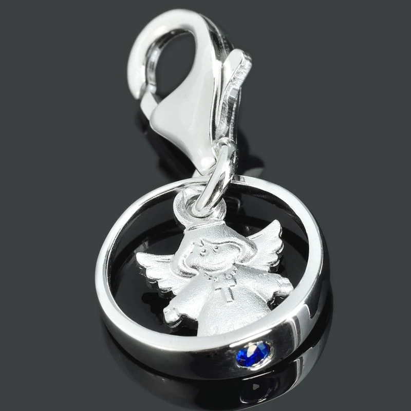 TAUFRING JUNGE 925 SILBER ENGEL CHARMS TAUFGESCHENKE ANHÄNGER TAUFE