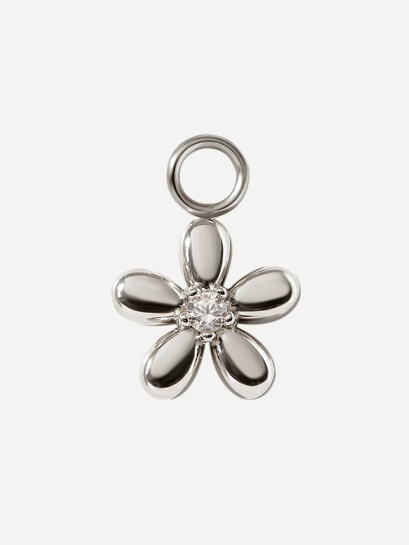 10x10mm Floral Shine Ohrring-Charm