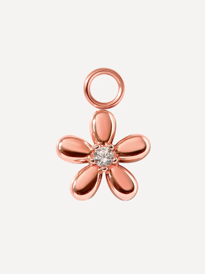 10x10mm Floral Shine Ohrring-Charm