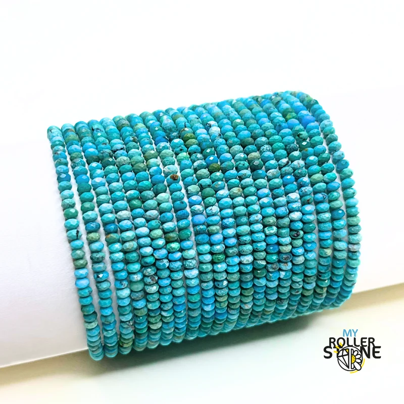 Hubei Türkis Facettiertes Armband