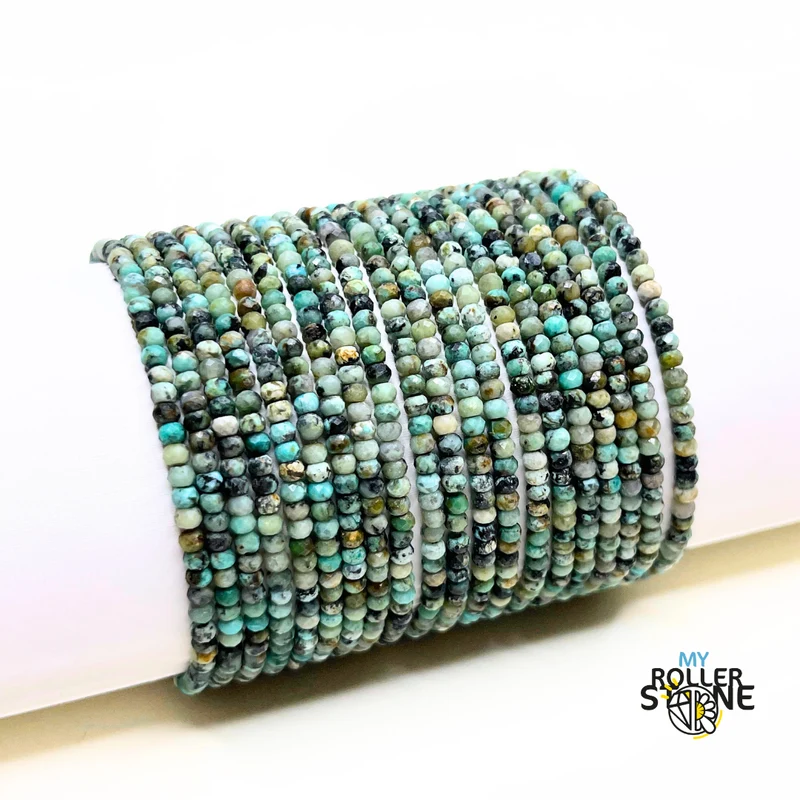 Facettiertes afrikanisches Türkisarmband