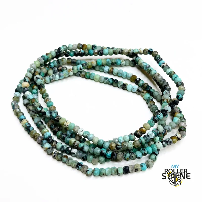 Facettiertes afrikanisches Türkisarmband