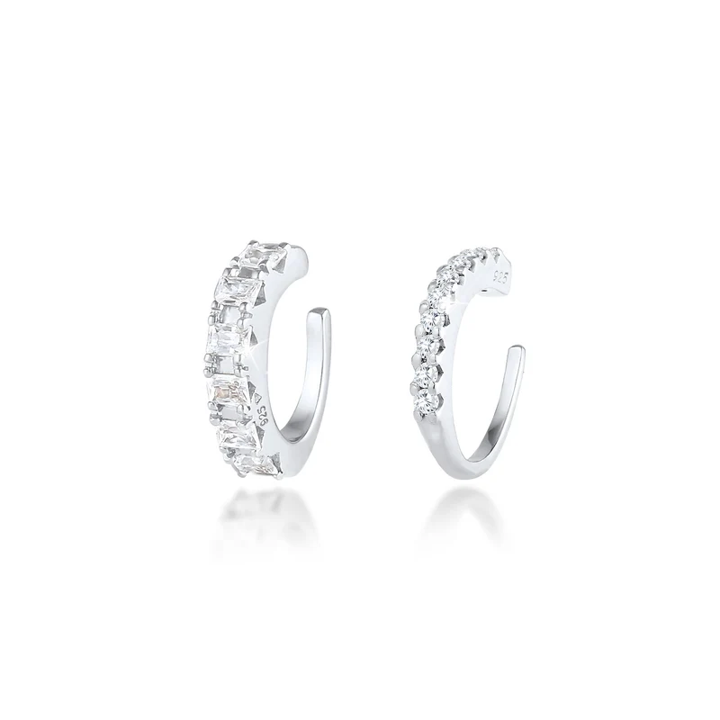 Earcuff | Zirkonia ( Weiß )