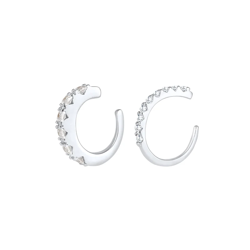Earcuff | Zirkonia ( Weiß )
