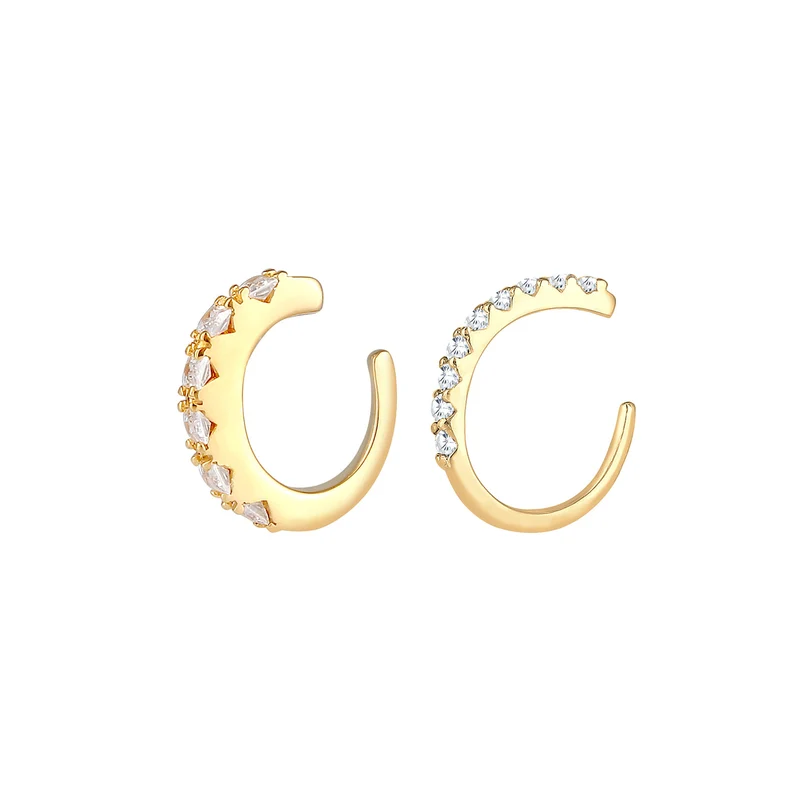 Earcuff | Zirkonia ( Weiß )