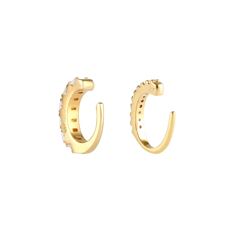 Earcuff | Zirkonia ( Weiß )