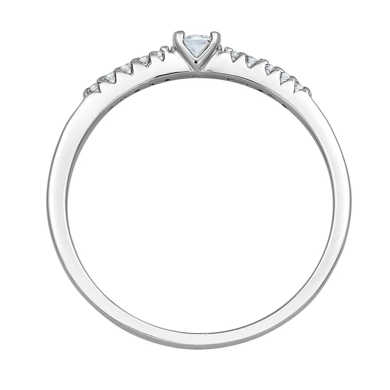 Verlobungsring | Diamant ( Weiß, 0,11 ct )