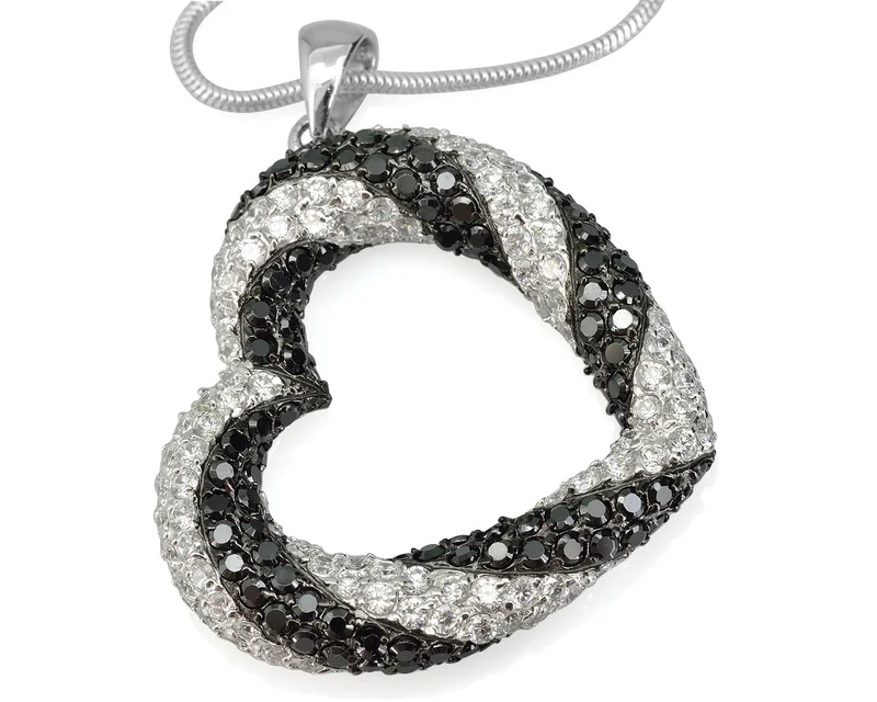 SILBERKETTE MIT HERZ, HERZSCHMUCK, HERZANHÄNGER, ONLINE JUWELIER