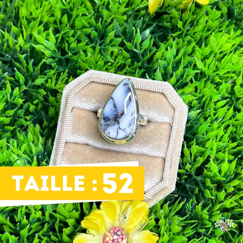 Dendritischer Opalring #34