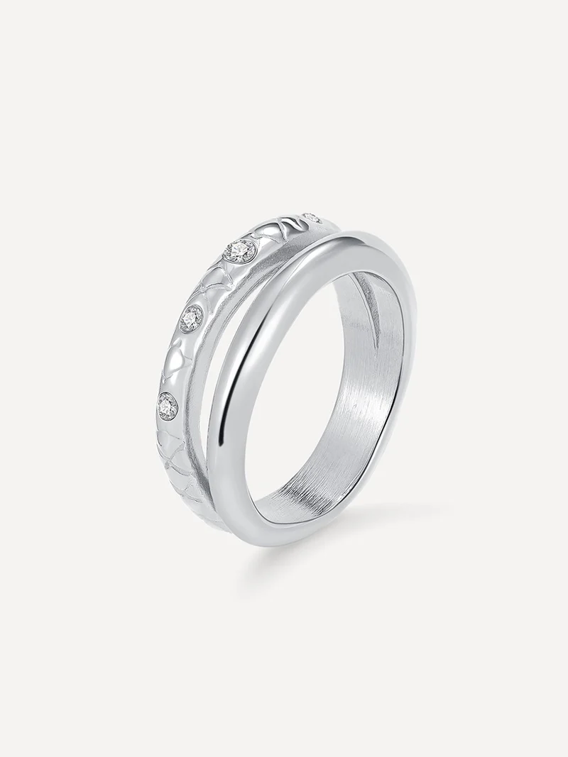 Eden Snake Texture Ring