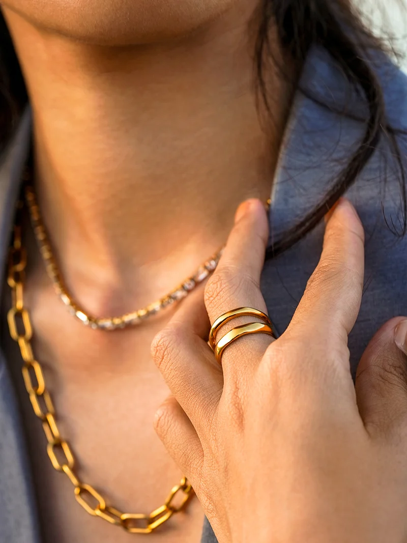 Metal Waves Ring
