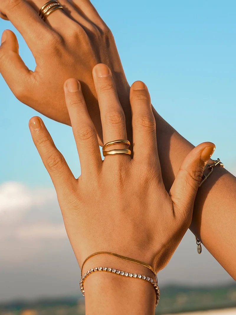 Metal Waves Ring