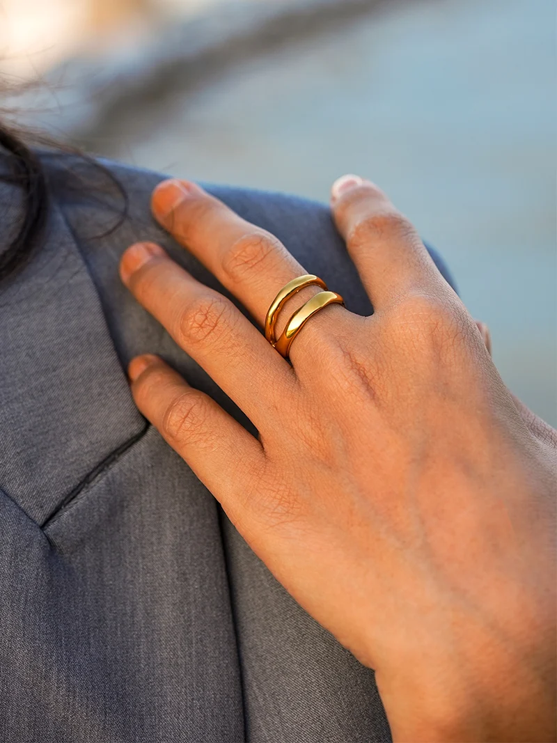 Metal Waves Ring