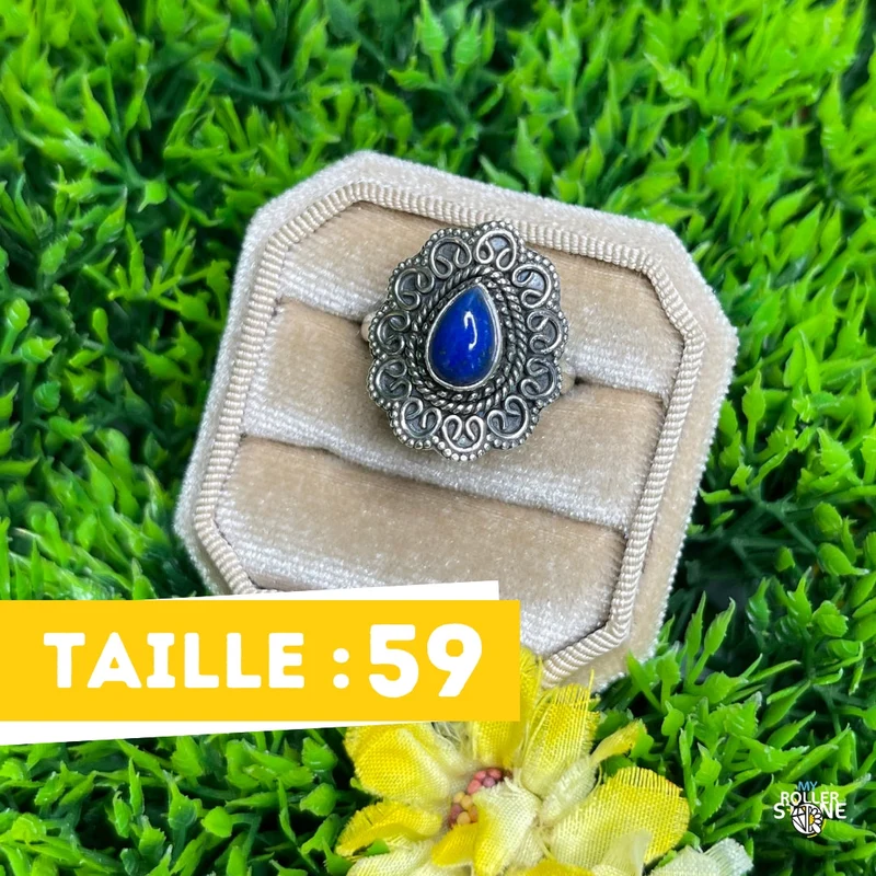 925 Silberring Lapislazuli #217