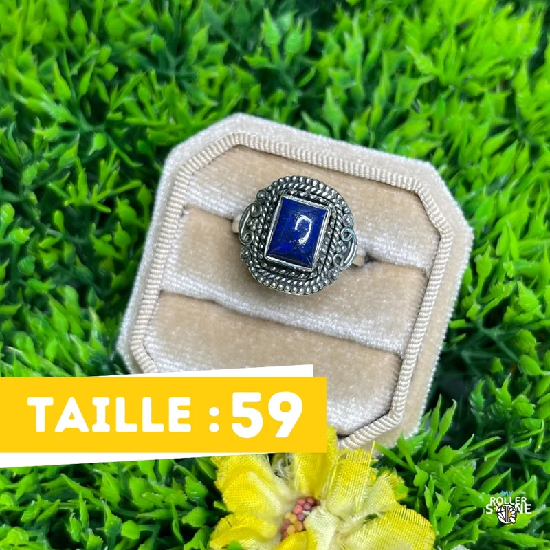 925 Silberring Lapislazuli #220