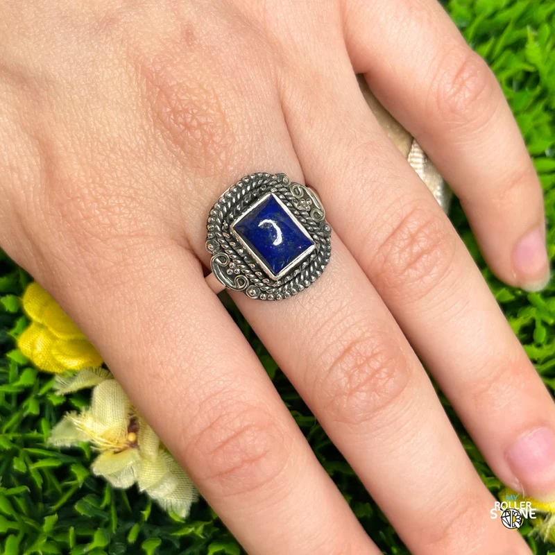 925 Silberring Lapislazuli #220
