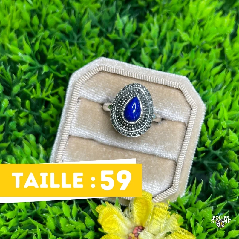 925 Silberring Lapislazuli #219