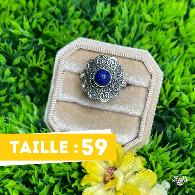 925 Silberring Lapislazuli #223