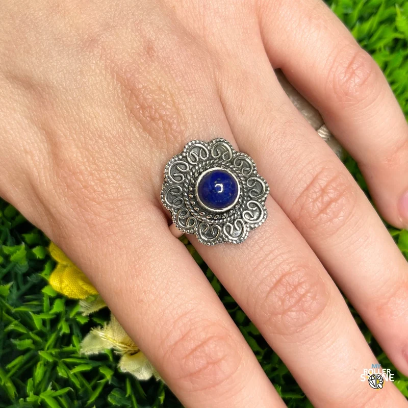 925 Silberring Lapislazuli #223