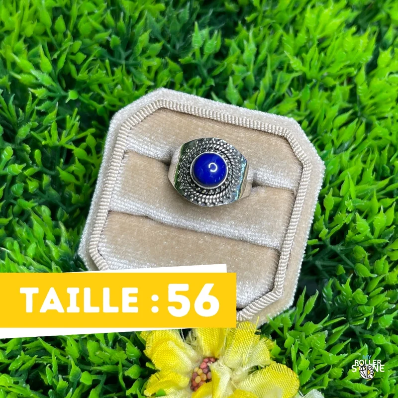 925 Silberring Lapislazuli #213
