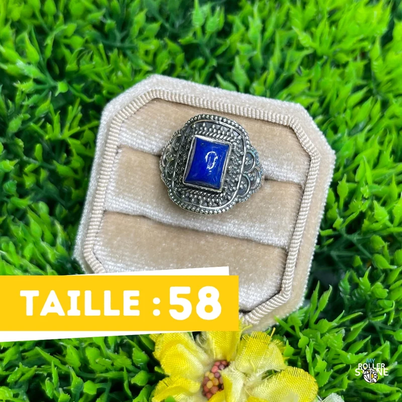 925 Silberring Lapislazuli #215
