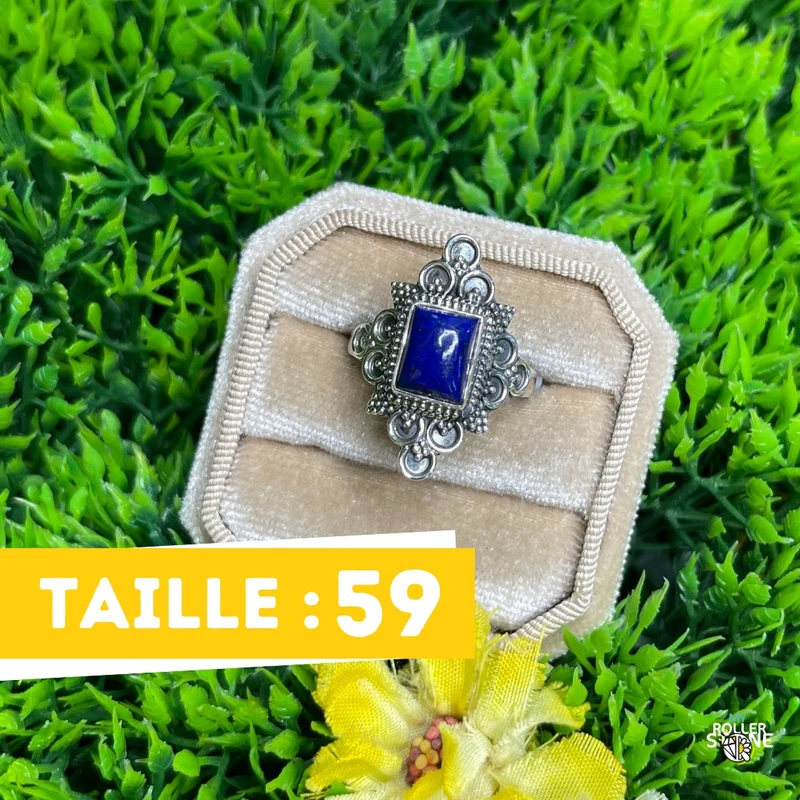 925 Silberring Lapislazuli #218