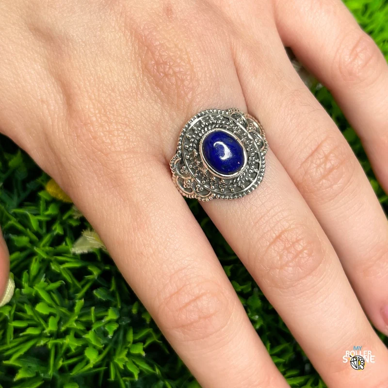 925 Silberring Lapislazuli #227